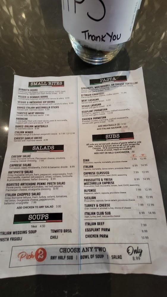 Dina's Italian Deli Menu image 3